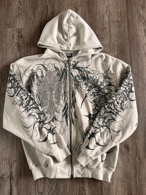 Insomnia cream sparkly zip-up